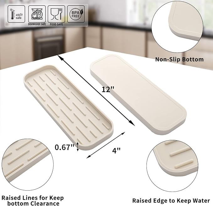 Silicone Kitchen Sink Organizer Tray - Image 2