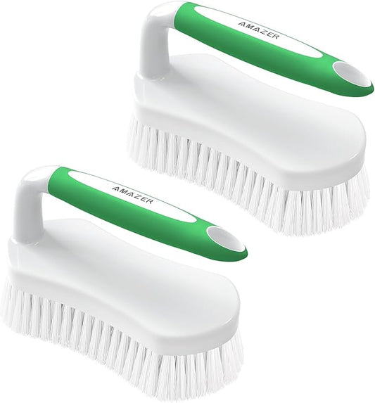 Amazer Scrub Brush for Cleaning Comfort Grip Shower Scrubber Stiff Bristles by Amazer