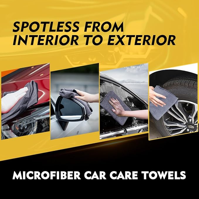 HOMEXCEL Microfiber Cleaning Cloths 12 Pack, Premium 16 x 16 inch Microfiber - Image 5
