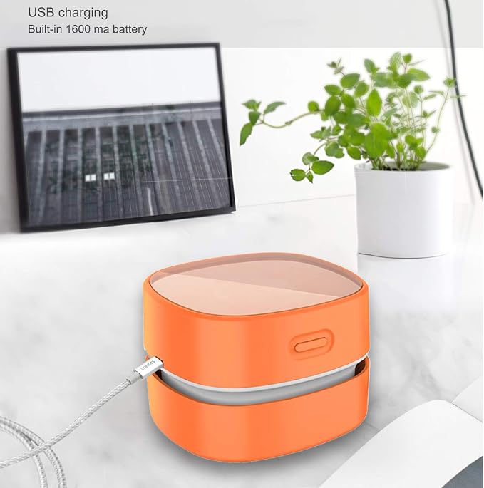 ODISTAR Desktop Vacuum Cleaner, Mini Table dust Sweeper Energy Saving - Image 3