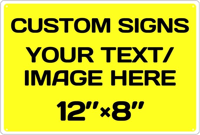 Personalized Aluminum Metal Signs by Repaly