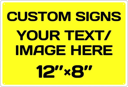 Personalized Aluminum Metal Signs by Repaly