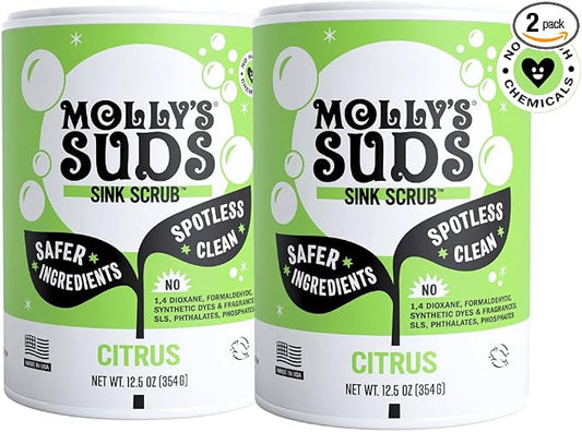 Molly's Suds Sink and All Purpose SCRUB | Gently Removes Stains, Scrubs Away by MollysSuds