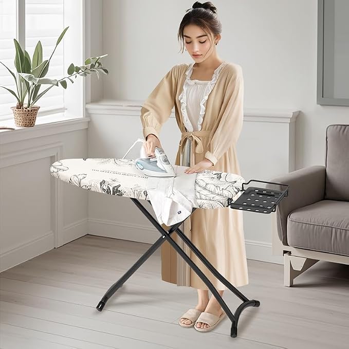 Ironing Board, Foldable Ironing Board Adjustable Height Compact Iron Board - Image 7