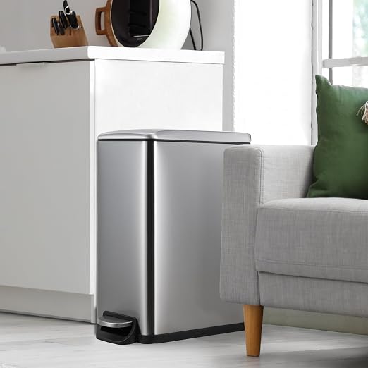 Arlopu 13.2 Gal Slim Kitchen Trash Can - Image 9