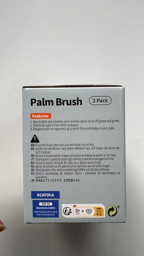 MR.SIGA Dish Scrub Brush, Palm Brush Dish Scrubber - Image 7
