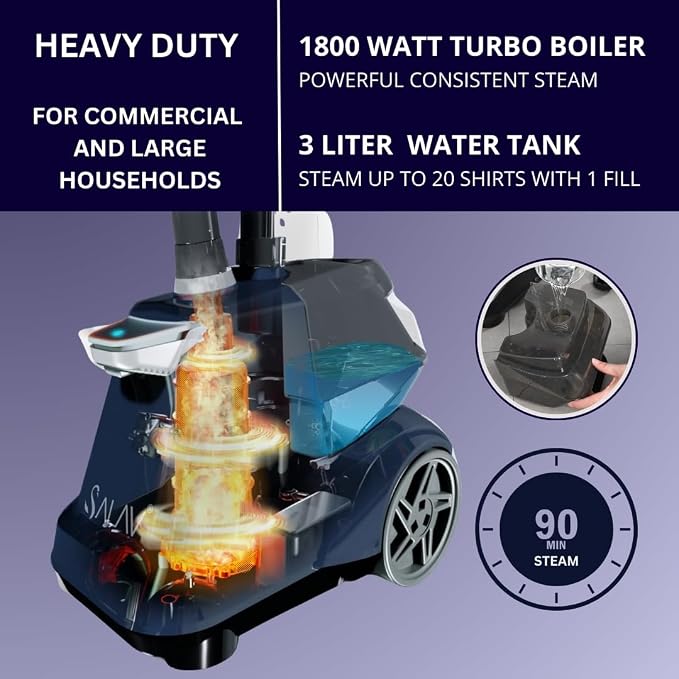 SALAV Commercial-Grade Standing Garment Steamer - Image 4