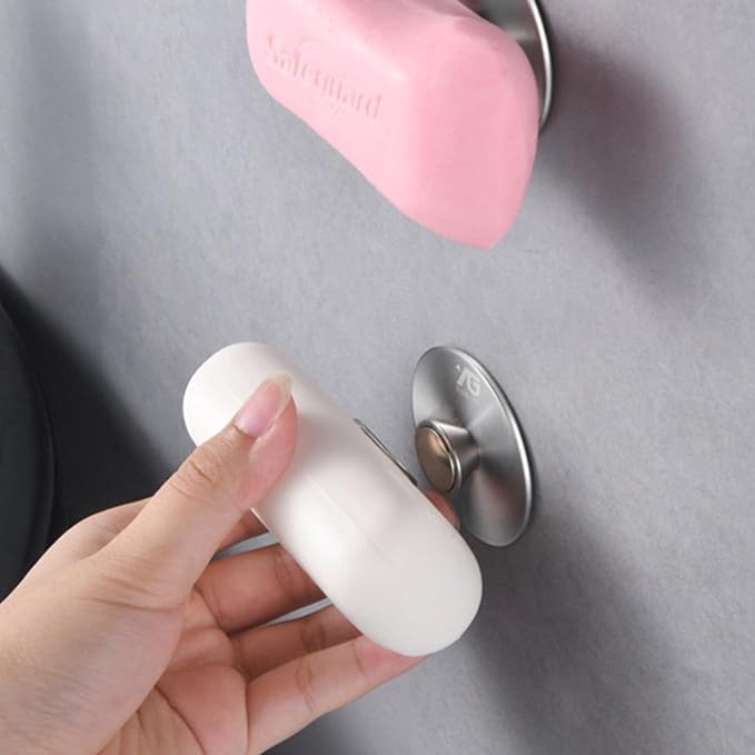 Magnetic Soap Holder, Stainless Steel Wall Mount Waterproof Bathroom Organizer by SUYUDSM