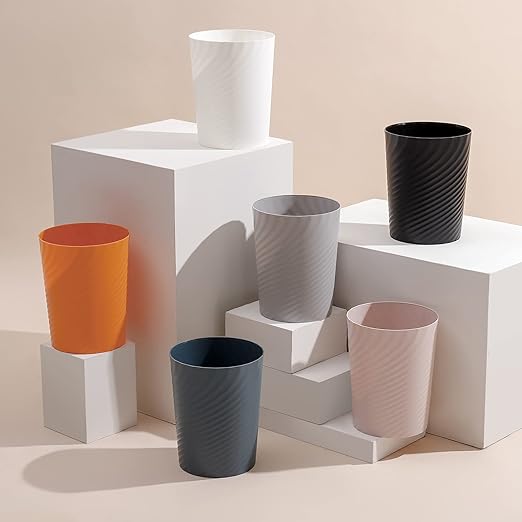 UUJOLY Plastic Trash Can Wastebasket, Garbage Container Basket - Image 3