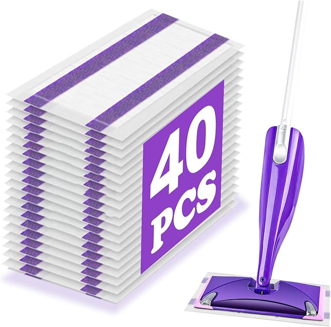40 Pack Disposable Mop Pad Refills by ShuYuan