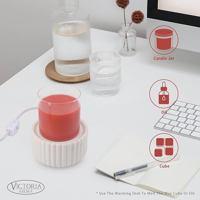 Ceramic Wax Melt Warmer 3-in-1 Candle Wax Warmer - Image 4