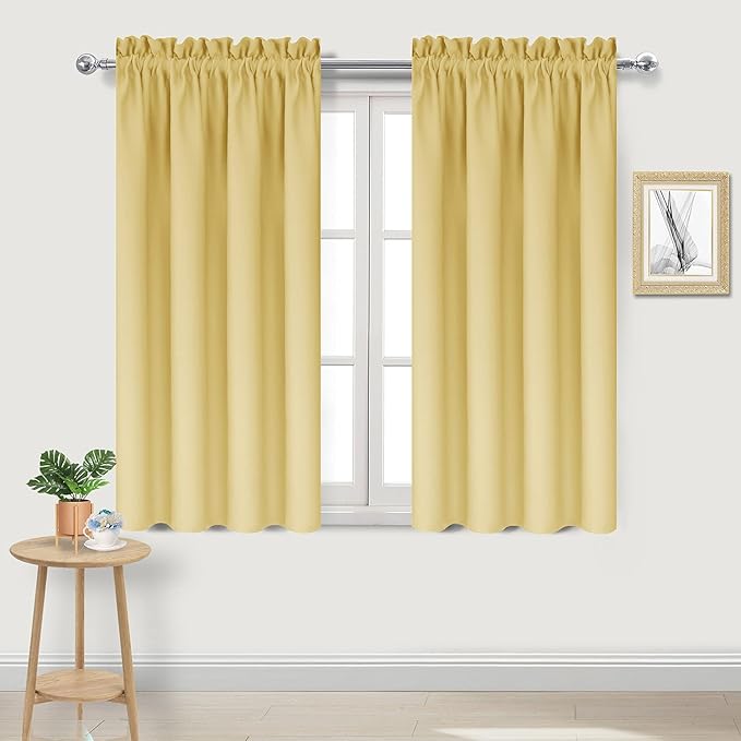 DWCN Blackout Curtains for Bedroom – Rod Pocket Thermal Insulated Noise by DWCN