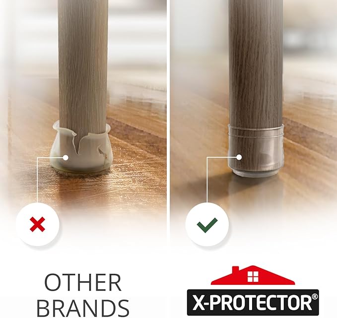 X-Protector Silicone Chair Leg Floor Protectors - Image 4