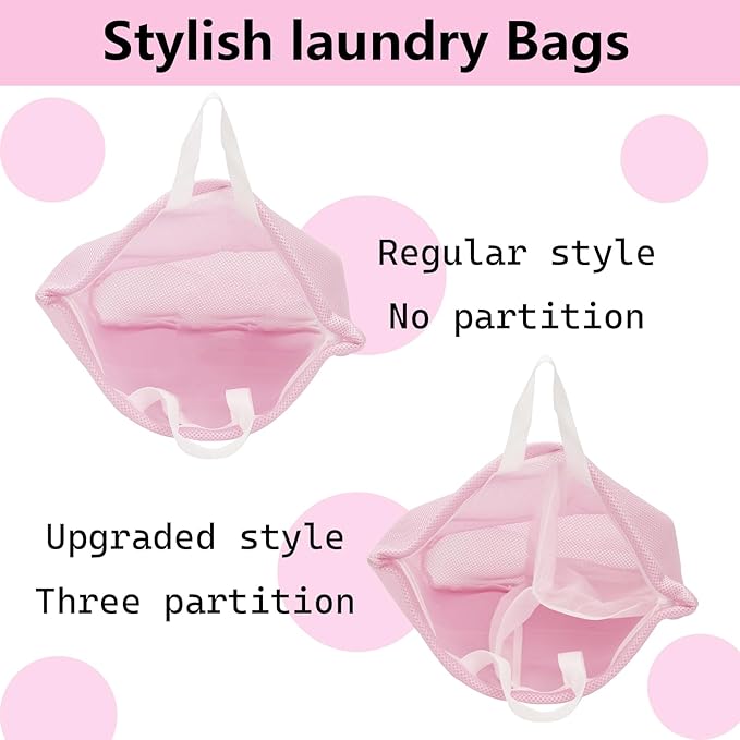 laundry bag with handles mesh laundry bags washing machine laundry totes travel - Image 6