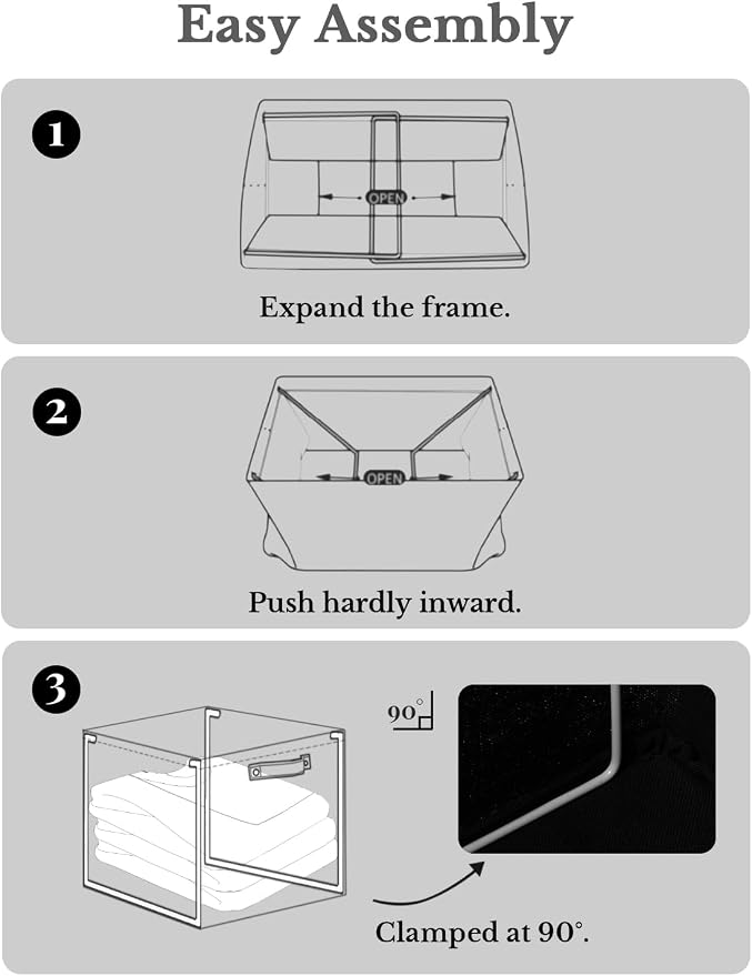 StorageWorks 13x13 Inches Storage Cube, Fabric Storage Bins - Image 7