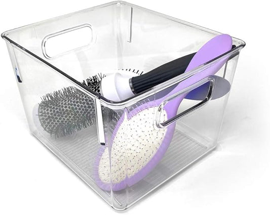 Isaac Jacobs 3-Pack Medium Clear Storage Bins - Image 2