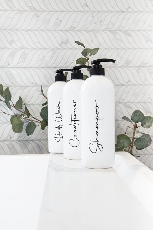 Alora 32oz Reusable Shampoo and Conditioner Bottles - Image 7