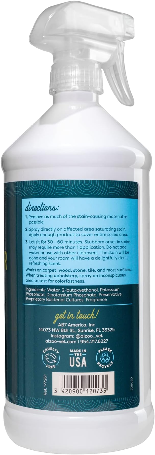ALZOO Stain & Odor Remover, Quickly Lifts & Dissolves Pet Stains & Helps - Image 3