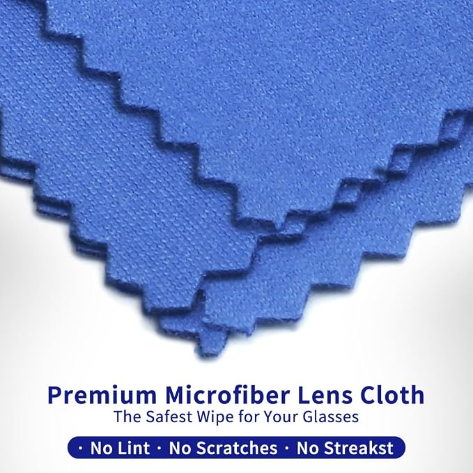 20 Pack Microfiber Glasses Cleaning Cloths - Image 6