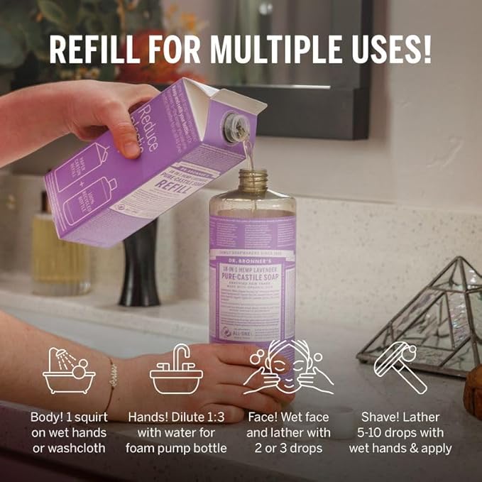 Dr. Bronner's Pure-Castile Liquid Magic Soap Refill - Image 6