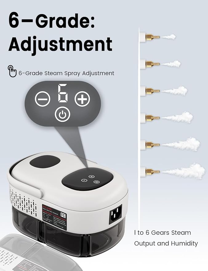 2500W Handheld Steam Cleaner, Portable Car Steamer - Image 3