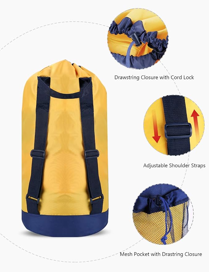 Dalykate Backpack Laundry Bag, Laundry Backpack - Image 3