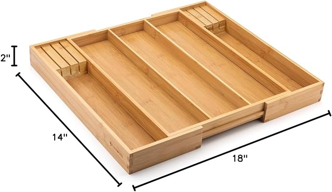 Purawood Kitchen Drawer Organizer - Image 7