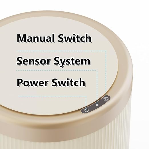 URALFA Automatic Motion Sensor Bathroom Trash Can - Image 5