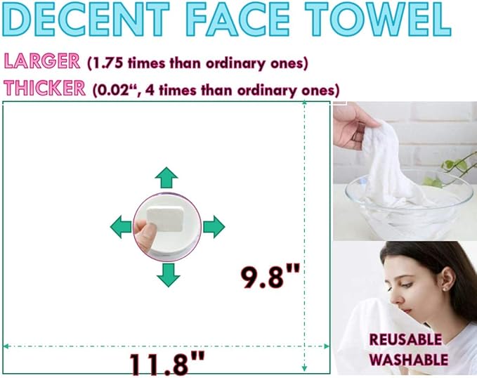 Premium Compressed Towel Tablet, Essential Face Washcloths - Image 3