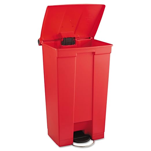 Rubbermaid Commercial Products Slim Jim Front Step On Trash Can, Hands-Free - Image 3