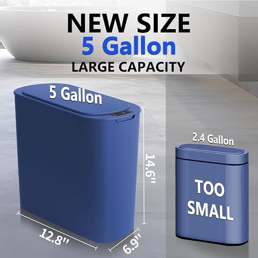 5 Gallon Motion Senor Bathroom Trash Can - Image 3
