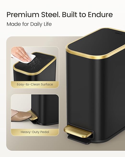 Cesun Small Bathroom Trash Can - Image 5