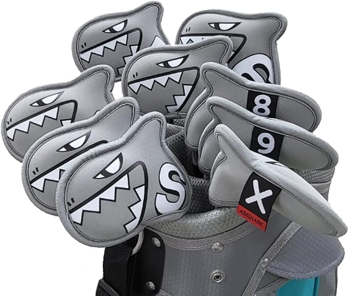 Palette Golf Iron Covers / 9pcs Set/Golf Head Covers/Golf Club Covers by AIMSHARK