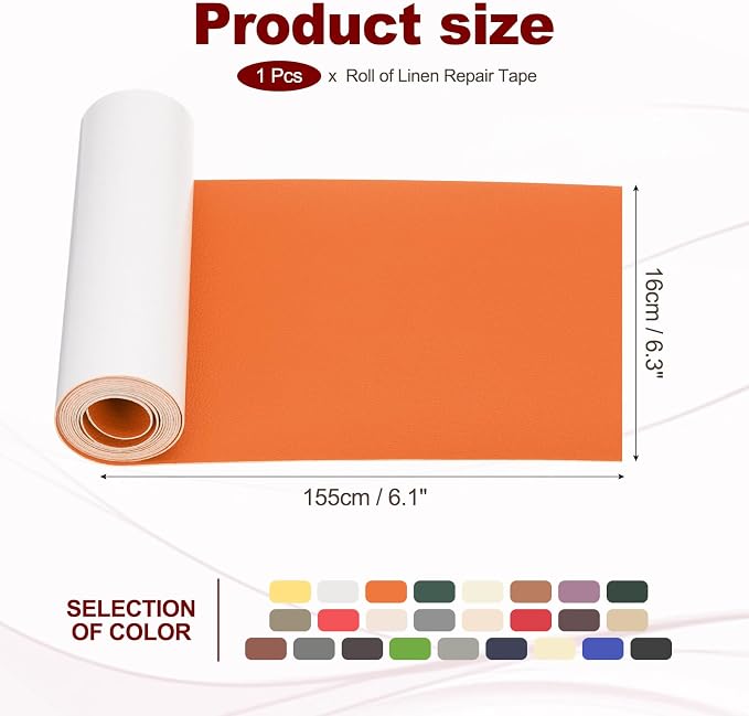 PATIKIL Leather Patches Tape for Furniture, 6.3 x 61 Inch Self Adhesive Vinyl - Image 2