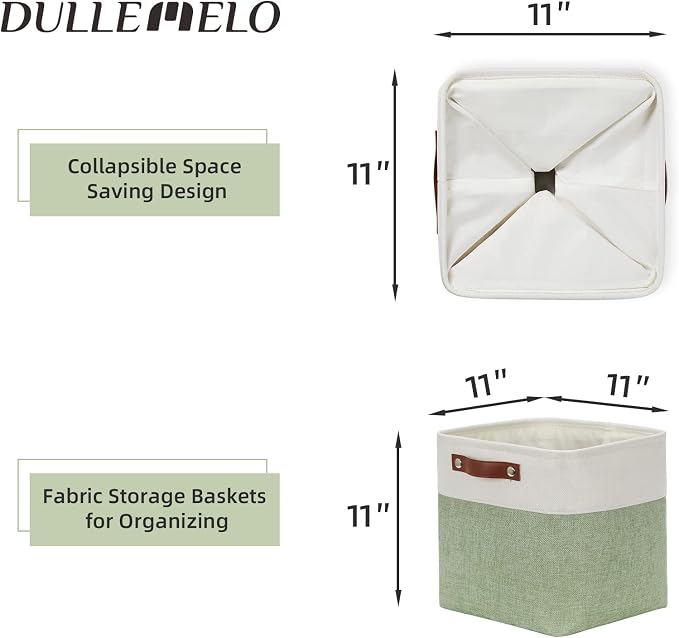 DULLEMELO Storage Baskets for Organizing, Fabric Storage Cubes for Dog Toy Box - Image 3