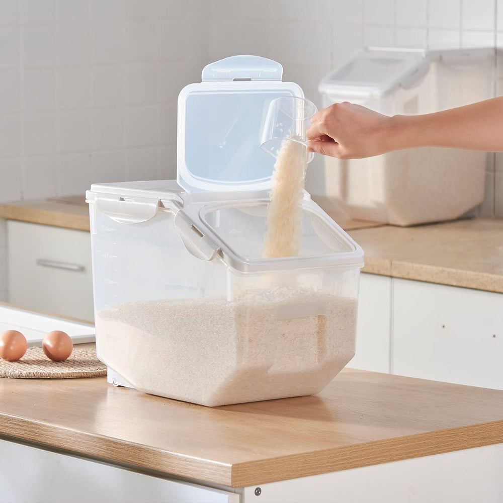 HANAMYA 10 Liter / 20 lbs Rice Storage Container with Measuring Cup, BPA free...