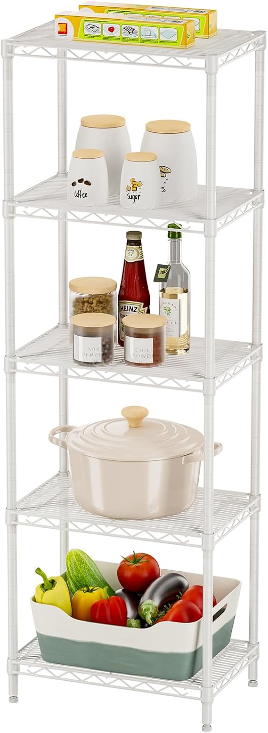 SINGAYE Metal Shelves Wire Shelving Storage Standing Adjustable Shelf Unit