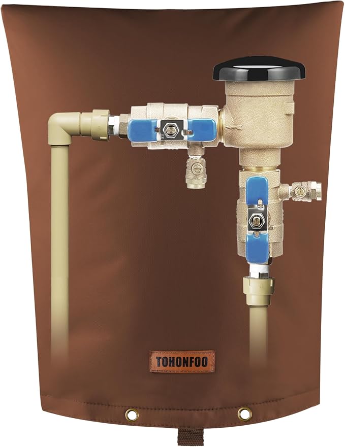 TOHONFOO Backflow Preventer Pipe Insulation Cover by TOHONFOO