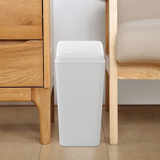 4.2 Gallon Plastic Swing Lid Trash Can, Small Garbage Can - Image 5