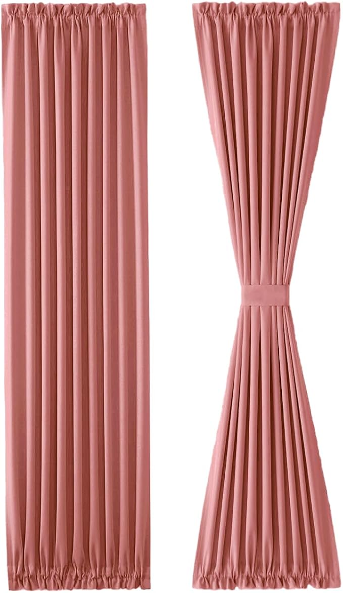DWCN French Door Curtains – Rod Pocket Thermal Blackout Curtain - Image 7