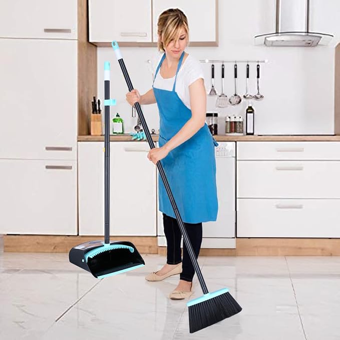 Broom with Dustpan Combo Set, Dust pan with Broom Combo Set, Standing Dustpan - Image 2