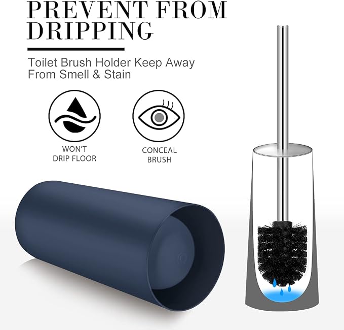 Toilet Brush and Holder, 2 Pack Toilet Brush - Image 5