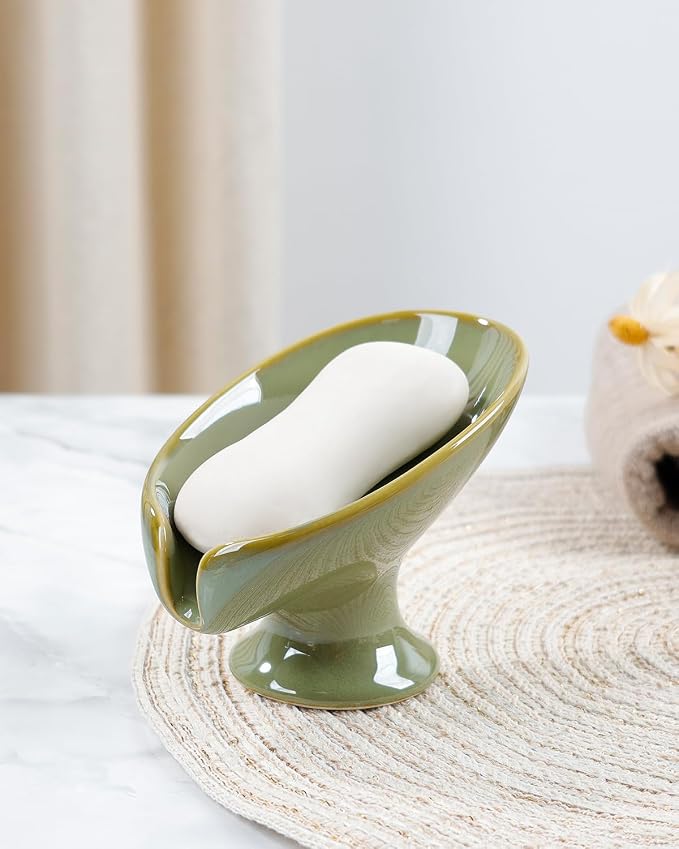 Soap Dish, Self Draining Bar Soap Holder - Image 8