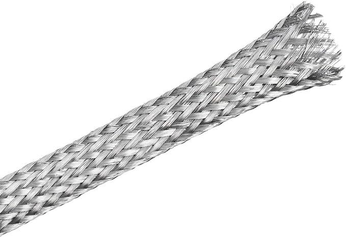 uxcell 3.3Ft - 15/64 Inch 304 Stainless Steel Sleeving Expandable Hose Cover by uxcell