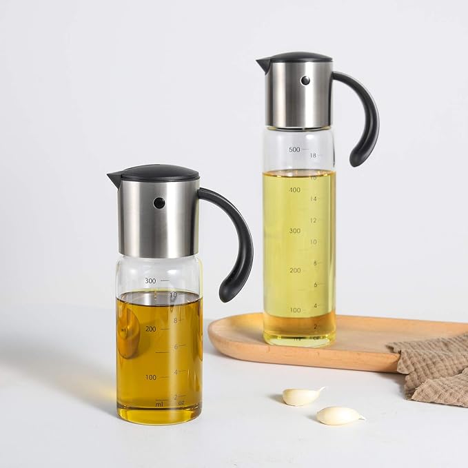 Vucchini Large Olive Oil Dispenser Bottle Kitchen Cooking Oil Dispenser Auto - Image 8