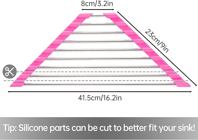 Tomorotec Triangle Roll-Up Dish Drying Rack - Image 2