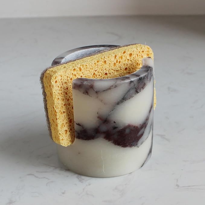 Natural Calacatta Viola Marble Sponge Holder by Nawgnail