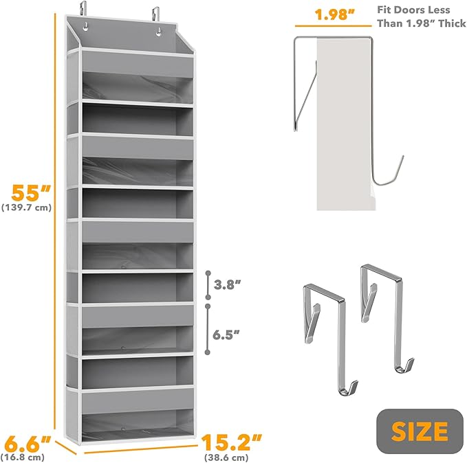 SpaceAid 1 Pack Over The Door Organizer - Image 2