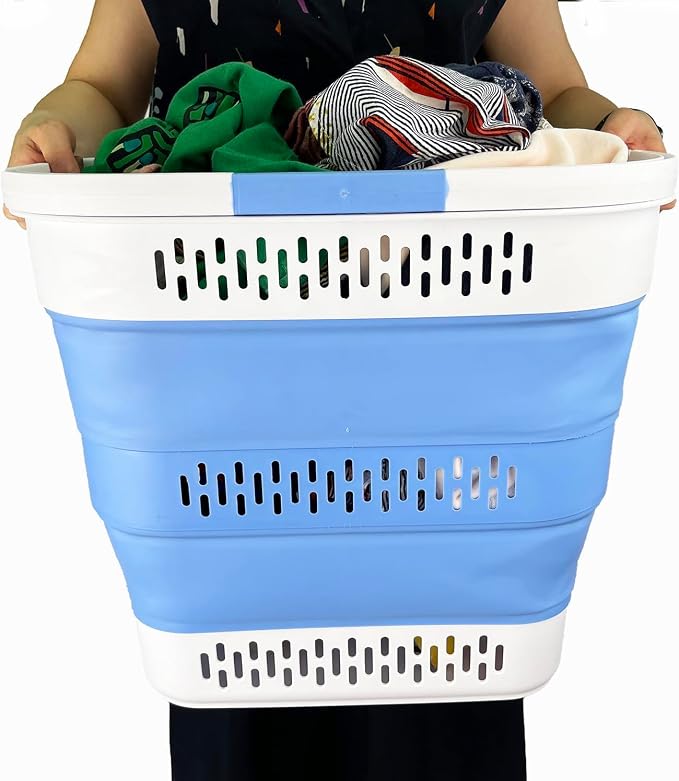 SAMMART 40L Collapsible Plastic Laundry Basket - Image 6