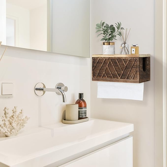 Paper Towel Dispenser Wall Mount, Paper Towel Holder Wall Mounted - Image 2